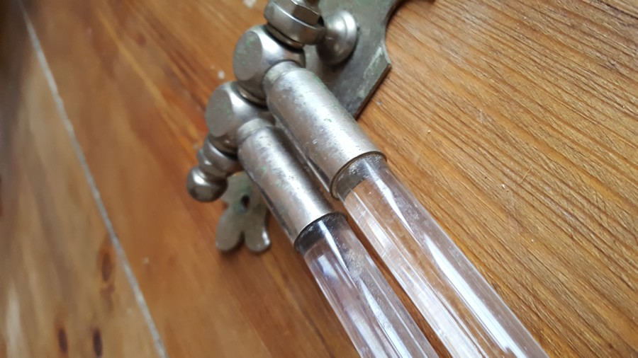 Antique Glass Towel Rail